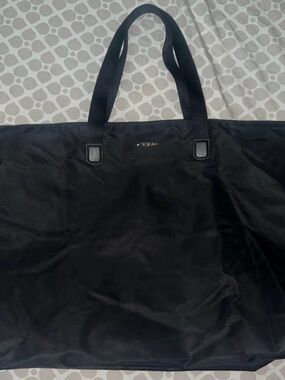 Tumi Black Nylon Travel Tote